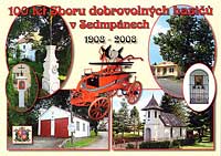 Detail Pohlednice Sedmpány - 100 let Sboru dobrovolných hasičů (XSSPV 001)