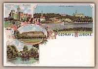 Detail Pohlednice Hluboká nad Vltavou (C-HLR 009)