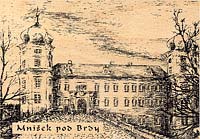 Detail Dřevěná pohlednice Mníšek pod Brdy (S-MND 010)