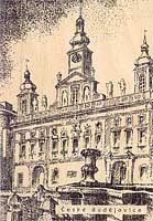 Detail Dřevěná pohlednice České Budějovice (C-CBD 012)