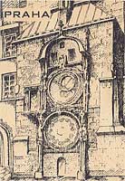 Detail Dřevěná pohlednice Praha (A-PHD 013)