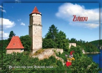 Detail Pohlednice Zvíkov (C-ZVB 010)