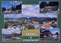 Detail pohlednice Černá v Pošumaví (C-CPV 002)