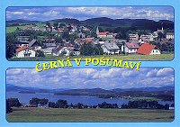 Detail pohlednice Černá v Pošumaví (C-CPV 003)