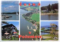 Detail pohlednice Černá v Pošumaví (C-CPV 010)