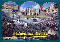 Detail pohlednice Hluboká nad Vltavou (C-HLV 003)