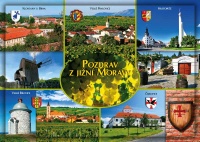 Detail Pohlednice Jižní Morava (M-JMV 001)