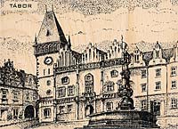 Detail Dřevěná pohlednice Tábor (C-TAD 011)