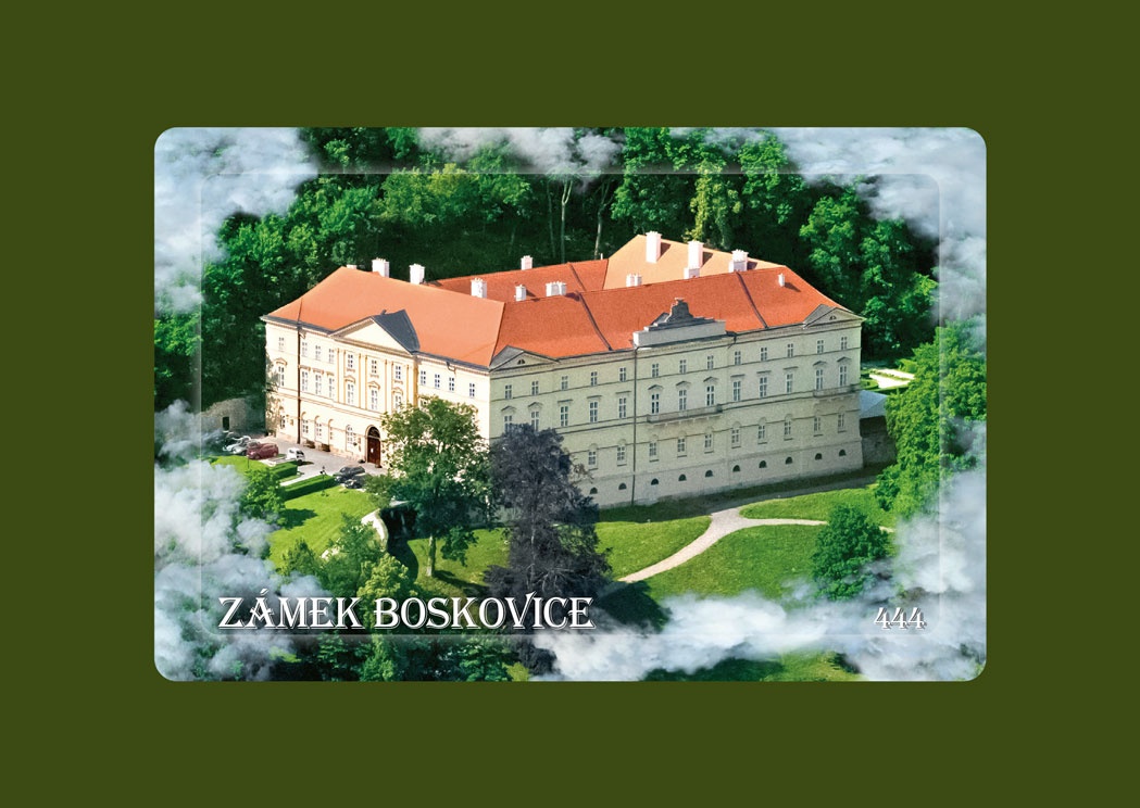 Magnetka MM Boskovice Zámek letecká  B-BOU 444