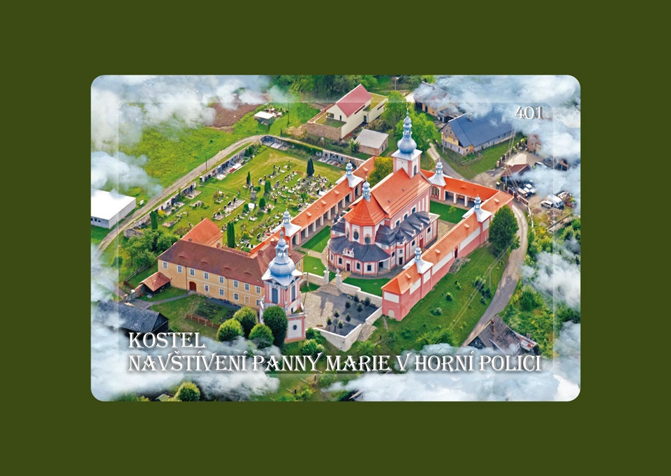 Magnetka MM Horní Police Kostel letecká  MM401