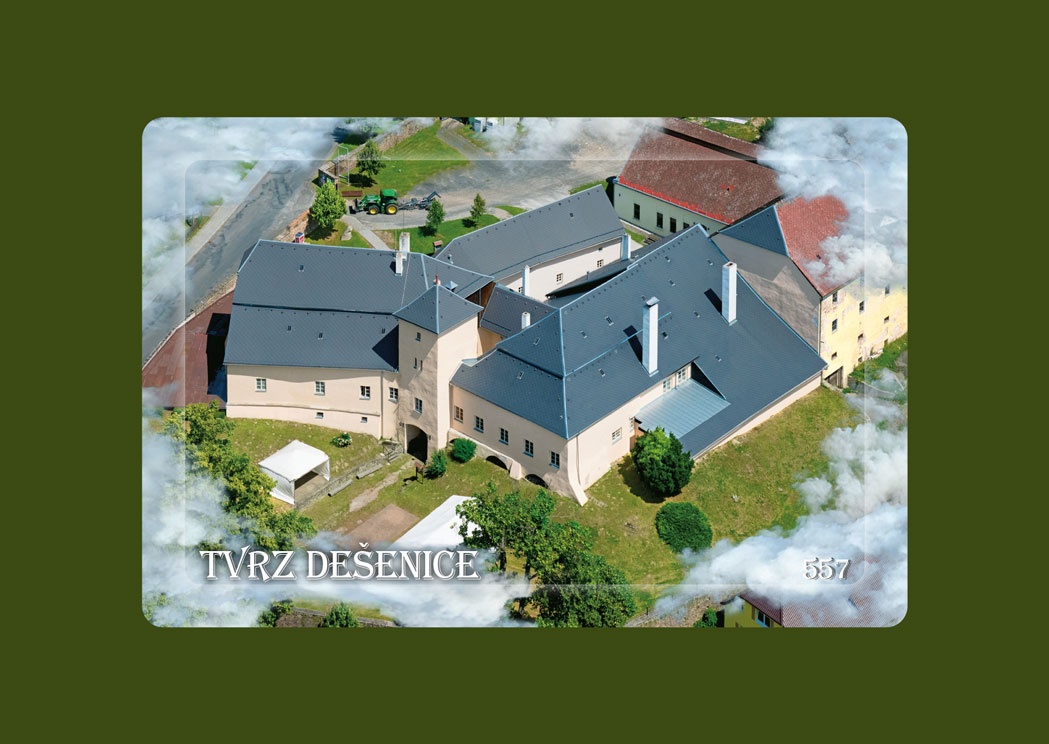 Magnetka MM Dešenice tvrz letecká  MM557