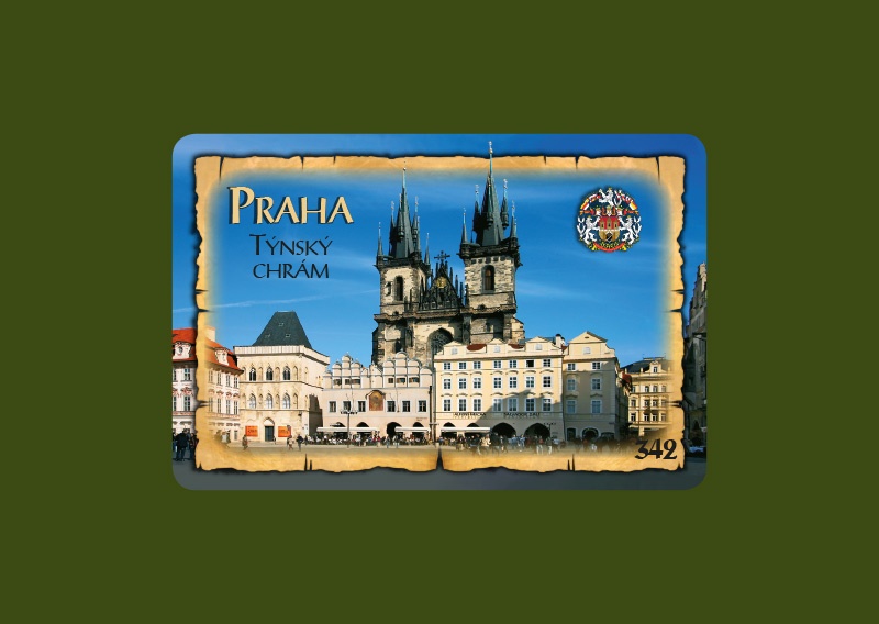 Magnetka MI Praha Týnský chrám  A-PHM 342