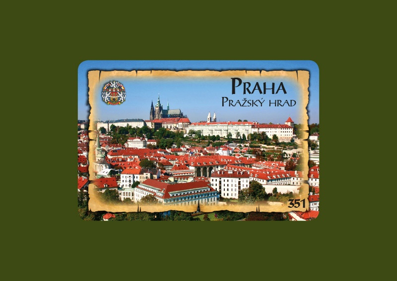 Magnetka MI Praha Hradčany letecká  A-PHM 351