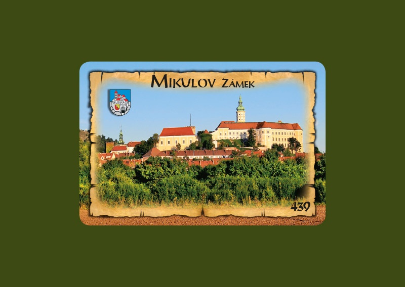 Magnetka MI Mikulov Zámek ze silnice  B-MIM 439