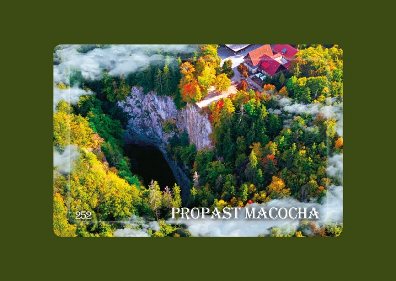 Magnetka MM Propast Macocha letecká  B-MKU 252