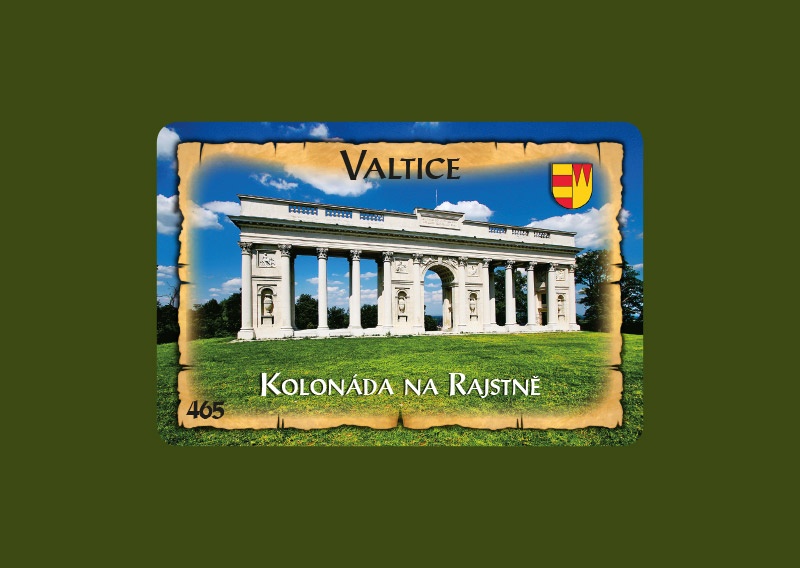 Magnetka MI Valtice Kolonáda Na Rajstně  B-VAM 465