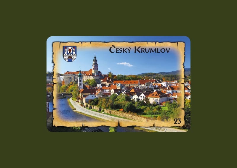 Magnetka MI Český Krumlov Zámek ze silnice  C-CKM-023