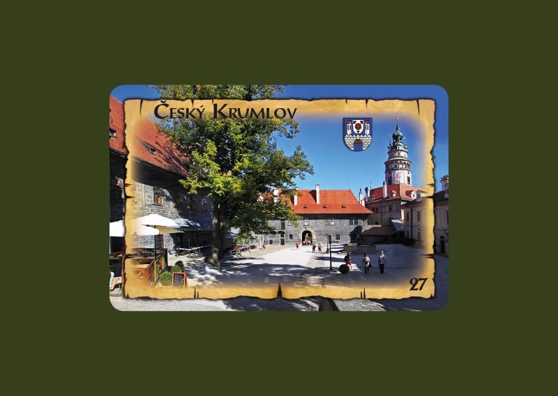 Magnetka MI Český Krumlov Nádvoří zámku  C-CKM 027