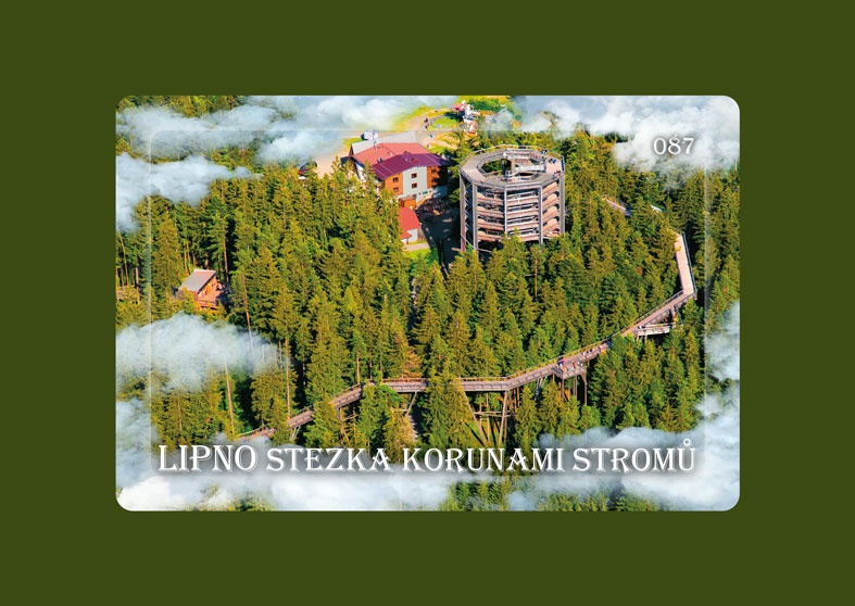 Magnetka MM Lipno Stezka korunami stromů letecká  C-LIU-087