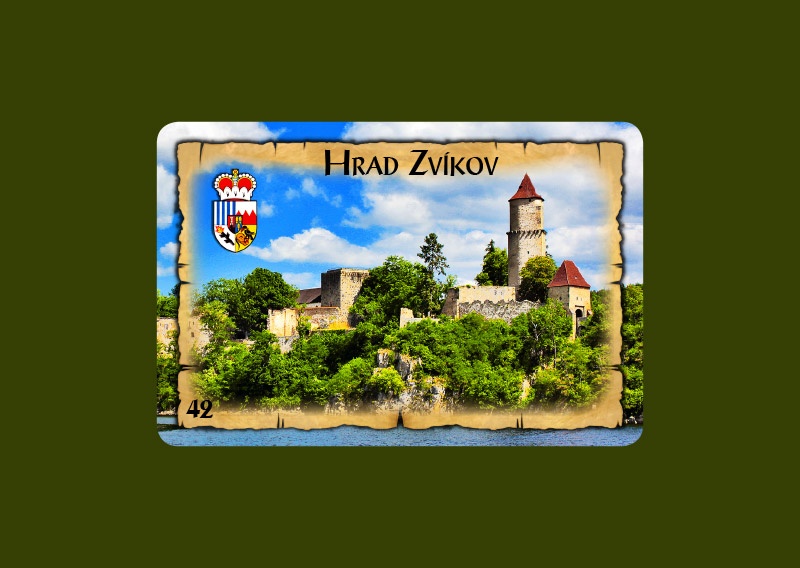 Magnetka MI Zvíkov Hrad přes vodu  C-ZVM 042