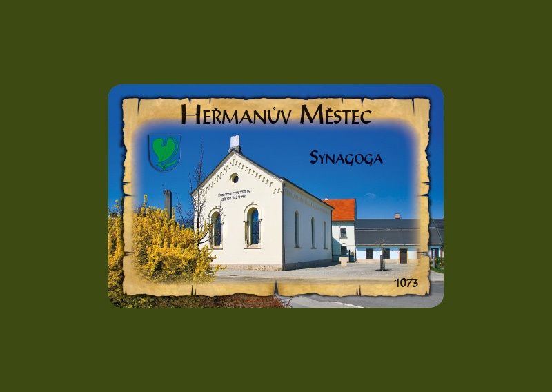 Magnetka MI Heřmanův Městec Synagoga  E-HMM1073