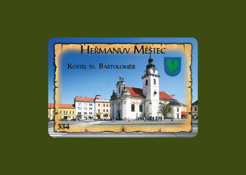 Magnetka MI Heřmanův Městec Kostel sv. Bartoloměje  E-HMM 334