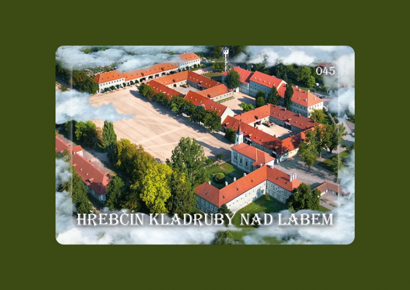 Magnetka MM Kladruby nad Labem hřebčín letecká  E-KLU-045