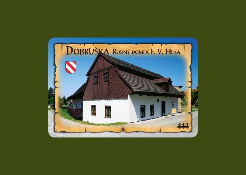 Magnetka MI Dobruška Rodný domek F.V.Heka  H-DBM 444