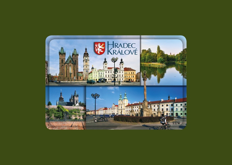 Magnetka MI Hradec Králové čtyřobrázková  H-HKM1174