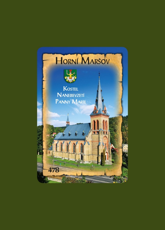 Magnetka MI Horní Maršov Kostel Nanebevzetí Panny Marie  H-HMM 478