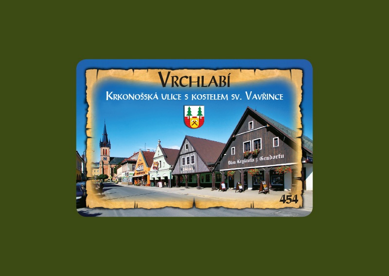 Magnetka MI Vrchlabí Krkonošská ulice  H-VRM 454