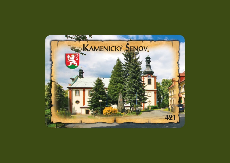 Magnetka MI Kamenický Šenov Kostel  L-KSM 421