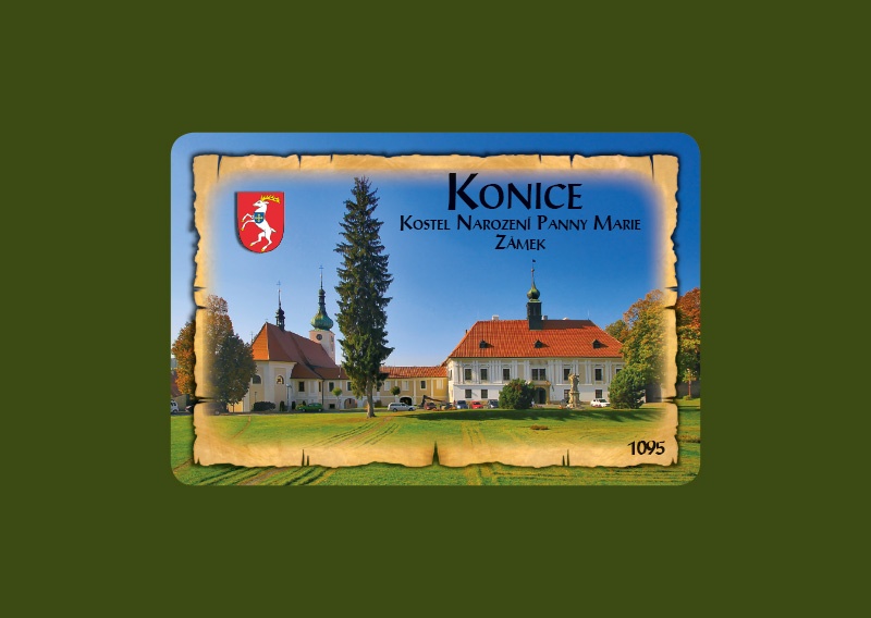 Magnetka MI Konice Zámek s kostelem  M-KOM1095