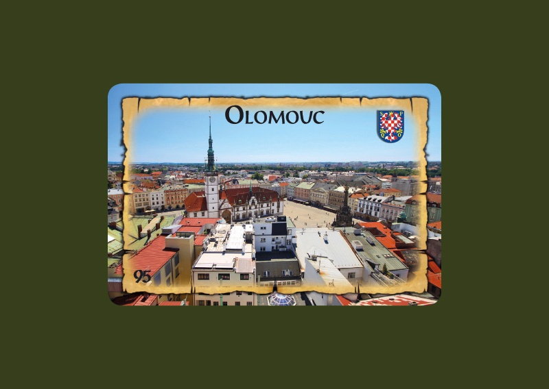 Magnetka MI Olomouc Náměstí z výšky  M-OLM 095