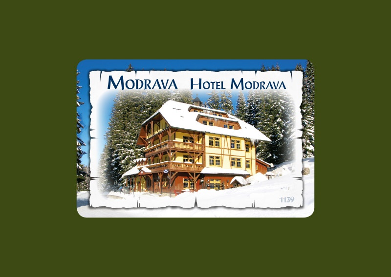 Magnetka MI Modrava Hotel Modrava zimní  P-MOM1139