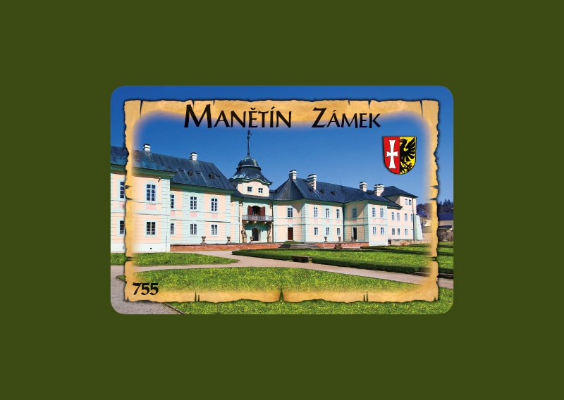 Magnetka MI Manětín Zámek z parku  P-MAM 755