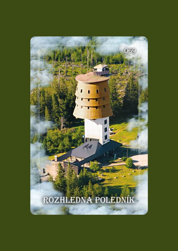 Magnetka MM Rozhledna Poledník letecká  P-PKU-069