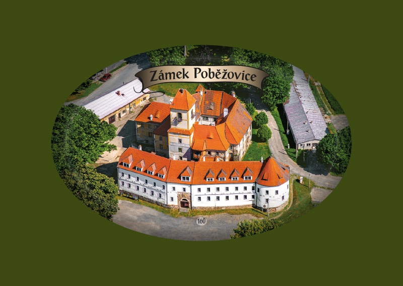 Magnetka MO Poběžovice Zámek letecká  P-POH 160