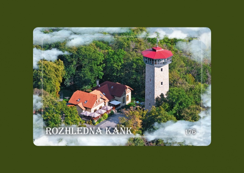 Magnetka MM Rozhledna Kaňk letecká  S-KHU-176