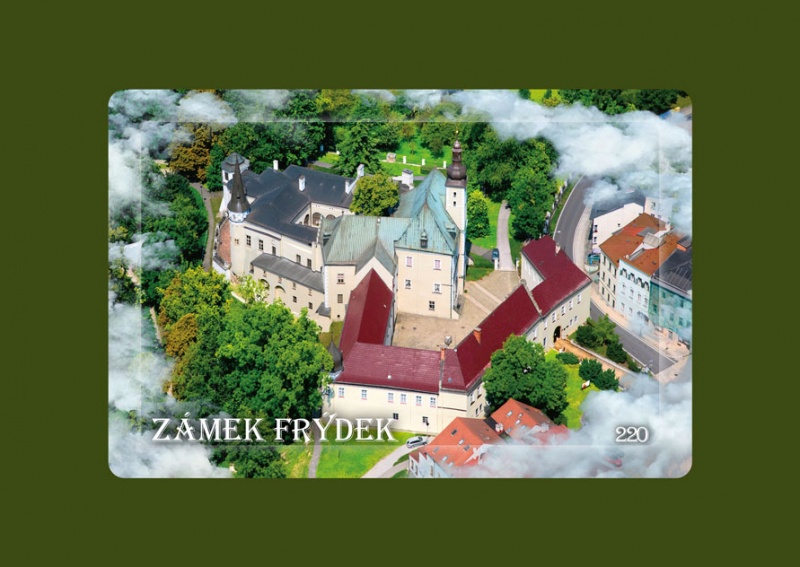 Magnetka MM Frýdek-Místek Zámek Frýdek letecká  T-FMU 220