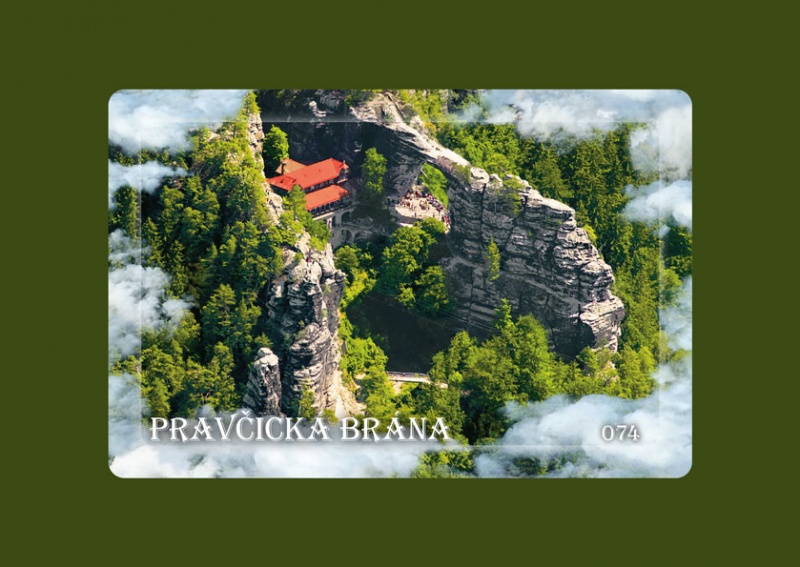 Magnetka MM Pravčická brána letecká  U-CSU-074