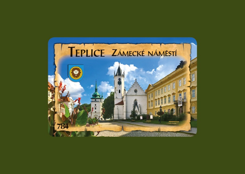 Magnetka MI Teplice Zámecké náměstí  U-TEM 784