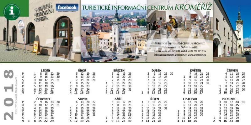 Kroměříž - Turistické informační centrum záložka  XZKRV 001
