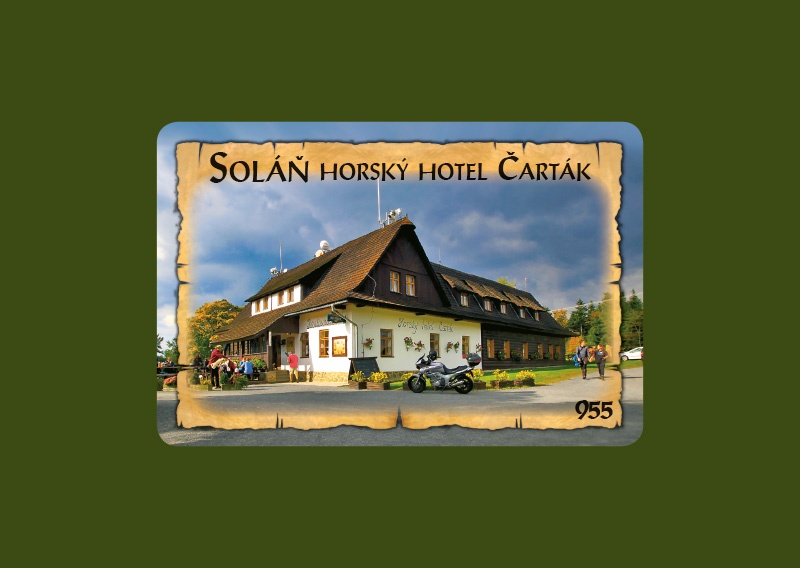 Magnetka MI Soláň Horský hotel Čarták  Z-SOM 955