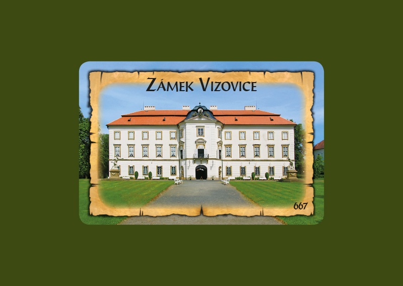 Magnetka MI Vizovice Zámek zadní trakt  Z-VIM 667